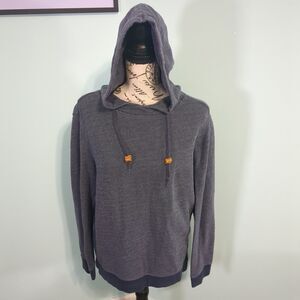 Frederik Anderson Copenhagen Hoodie Mens Medium Blue Pullover Sweater Knit